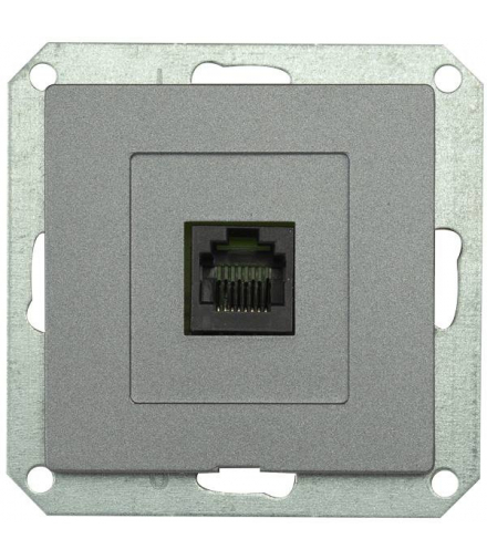 PREMIUM 1 PC/6 M-G - Gniazdo komputer. p/t 8pin zacisk krone LSA+, KAT.6 Greenlux GXKP449