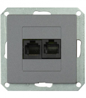 PREMIUM 2 PC M-G - Gniazdo komputer. p/t 2x8pin zacisk krone LSA+ Greenlux GXKP450