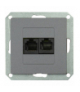 PREMIUM 2 PC M-G - Gniazdo komputer. p/t 2x8pin zacisk krone LSA+ Greenlux GXKP450