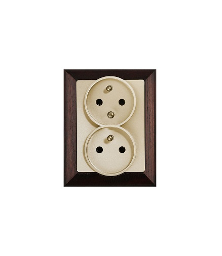 PREMIUM ZA-26 P+W - Gniazdo wtyczkowe podwójne 2x2P+Z Greenlux GXKP838