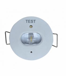 GATRION corridor LED Emergency 3H 1W CW - Oprawa specjalistyczna LED z modułem awaryjnym Greenlux GXNO062