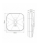 GATRION-SM open area LED Emergency 3H 3W CW - Oprawa specjalistyczna LED z modułem awaryjnym Greenlux GXNO068