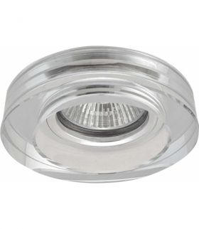 GLASS HIGH PEARL-R - Oczko (komponent) okrągłe szklane / akryl Greenlux GXPO034