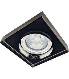 BLACK HIGH PEARL-S - Oczko (komponent) kwadrat szklane / akryl Greenlux GXPO037