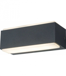 VILA 7W Anthracite NW 400lm - Kinkiet LED elewacyjny Greenlux GXPS174