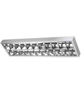 ORI LED 2xT8/120cm - Oprawa do LED T8 rastrowa Greenlux GXRP040