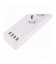 WiFi 4SOC SCHUKO 4USB - Gniazda WiFi SMART z USB (listwa) Greenlux GXSH023