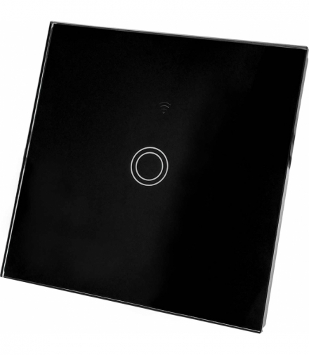WiFi SWITCH Black - Wyłącznik światła dopuszkowy SMART WiFI Greenlux GXSH042