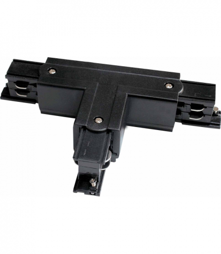 TRACK T CONNECTOR T-L2 4W BLACK - Łącznik szynoprzewodu Greenlux GXTR036