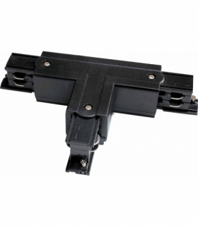 TRACK T CONNECTOR T-R1 4W BLACK - Łącznik szynoprzewodu Greenlux GXTR039