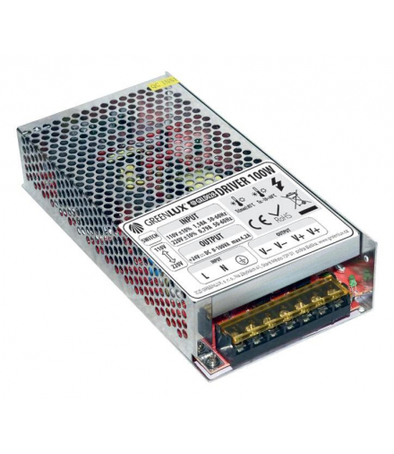 DRIVER LED 24V IP20 100W - Zasilacz LED siatkowy Greenlux GXLD028