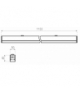 LINEAR II 36W BLACK NW 3600/5000lm - Oprawa LED liniowa Greenlux GXLS158
