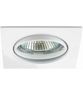 IZZY DT10-W - Oczko (komponent) kwadrat regulowane aluminium Greenlux GXPL067