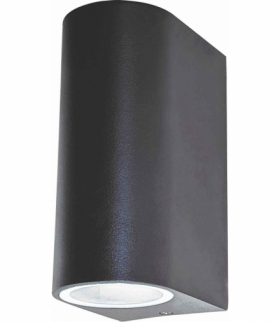 GUBE-R Black 2GU10 - Kinkiet 2xGU10 elewacyjny Greenlux GXPS154