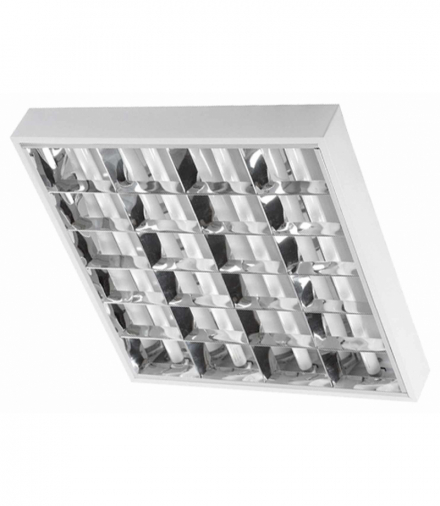 ORI LED 4xT8/60cm - Oprawa do LED T8 rastrowa Greenlux GXRP039