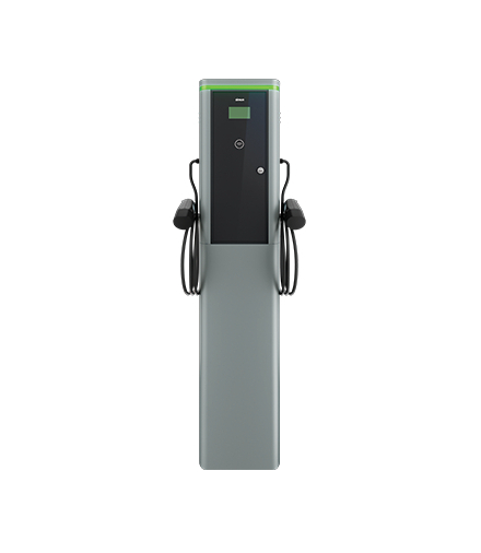 Stacja ładowania pojazdów elektrycznych, wolnostojąca, IP54, IK10, 7,4kW-14,8kW, 230-400V, 1F 32 A, 2x kabel prosty T2, 5m, Ethernet RS485 Simon 0620232-100