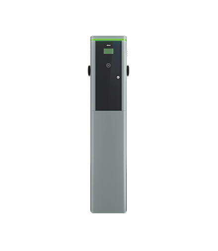 Stacja ładowania pojazdów elektrycznych, wolnostojąca, IP54, IK10, 7,4kW-14,8kW, 230-400V, 1F 32 A, 2x gniazdo T2, Ethernet RS485 modem 4G, AutoReset RCD Simon 0621231-300