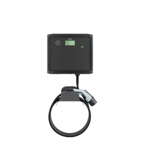 Stacja ładowania pojazdów elektrycznych, naścienna, IP54, IK10, 7,4kW-7,4kW, 230-400V, 1F 32 A, kabel prosty T2, 5m, Ethernet RS485 (multipoint), RDC + nadprądowy Simon 0640142-100
