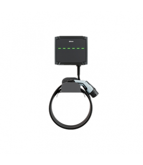 Stacja ładowania pojazdów elektrycznych, naścienna, IP54, IK10, 7,4kW-7,4kW, 230-400V, 1F 32 A, kabel prosty T2, 5m, RS485 (multipoint) Simon 0650142-300