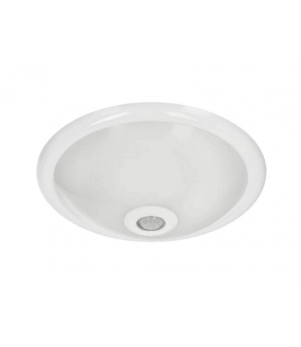 PLAFON MARIO 2XE27, Z CZUJNIKIEM RUCHU, BIAŁY, IP20