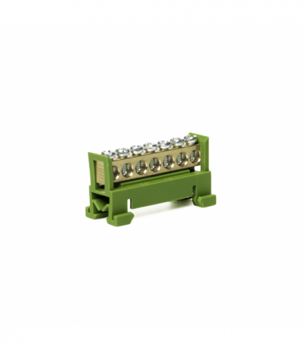 Listwa zerowa zacisk LZ- 7-G (7x16) zielona Elektro INQ LZ-7-G