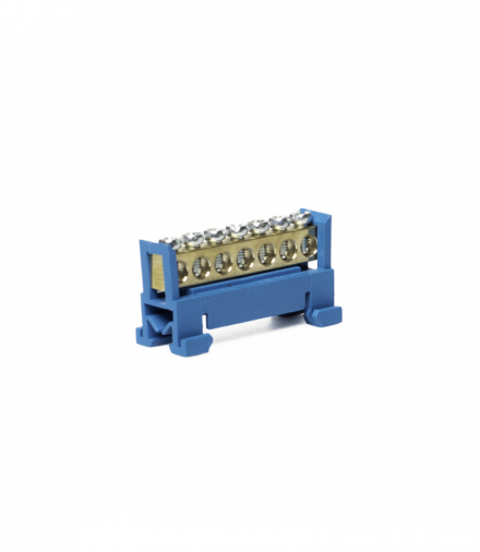 Listwa zerowa zacisk LZ- 7-B (7x16) niebieska Elektro INQ LZ-7-B