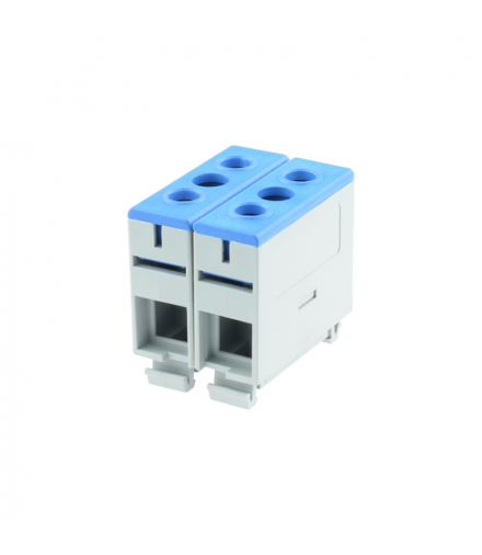 Blok rozdzielczy złączka ZK2x 35 (2,5-35) niebieska TH35 gwint INQ ZK2-35N