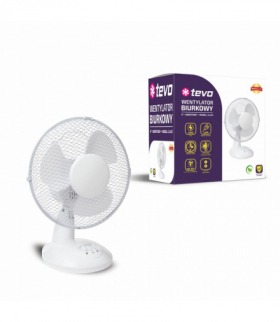 Wentylator TEVO biurkowy 9cali 30W biały INQ FAN2.A.01