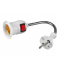 ADAPTER GNIAZDA ŻARÓWKI E27 - WTYK 230V Z WYŁĄCZNIKIEM, GIĘTKI LX2317