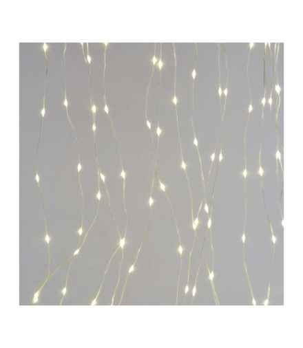 Dekoracje - 180 LED drop kurtyna 1,7x1,5m ciepła biel, 8 programów, IP44 EMOS D3EW02