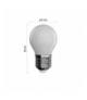 Żarówka LED Filament Mini Globe / E27 / 3,4 W (40 W) / 470 lm / ciepła biel EMOS ZF7120