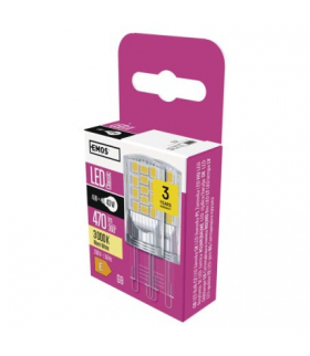Żarówka LED Classic JC / G9 / 4 W (40 W) / 470 lm / ciepła biel EMOS ZQ9544.2