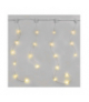 Dekoracje - 54LED drop łezki 1,7m ciepła biel, 8 programów, IP44 EMOS D3CW01
