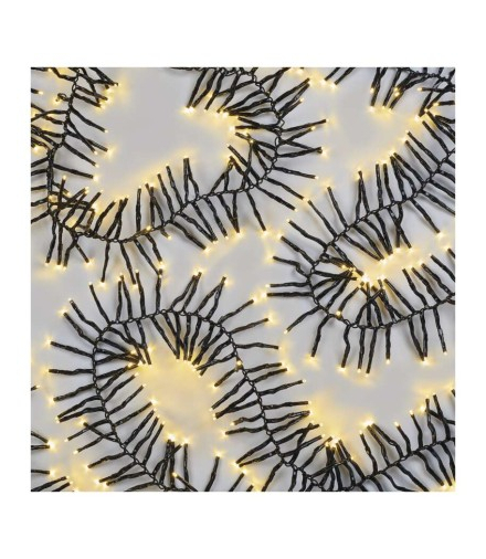 Lampki choinkowe LED Cluster, jeżyk, 960LED 7,2m, ciepła biel, 64 programów, IP44 EMOS D4BW08