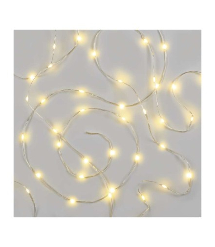 Dekoracje - 120LED drop łezki 12m ciepła biel, IP44 timer EMOS D3AW15