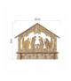 Dekoracje - 6 LED szopka 18,5x15 cm 2x AA, ciepła biel, IP20, timer EMOS DCWW34