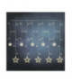 Dekoracje - 115 LED sople gwiazdki 185x105 cm ciepła biel, IP44 EMOS DCGW12