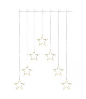 Dekoracje - 70 LED sople gwiazdki 67x125 cm ciepła biel, IP44 EMOS DCGW14