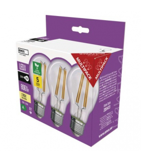 Żarówka LED Filament A60 / E27 / 3,8 W (60 W) / 806 lm / ciepła biel EMOS ZF5147.3