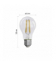 Żarówka LED Filament A60 / E27 / 5 W (75 W) / 1 060 lm / ciepła biel EMOS ZF5157.3