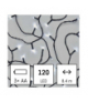 Lampki choinkowe LED Cluster, 120 LED 8,4 m, 3x AA, zimna biel, IP44, timer EMOS D4FC03