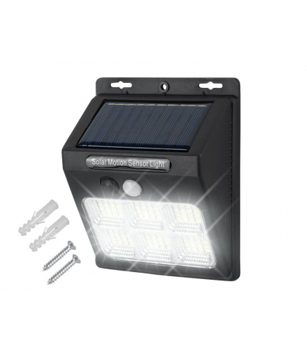 Lampa solarna 96 LED z czujnikiem ruchu i zmierzchu LAMEX LXMH801