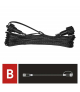 Oświetlenie łączone Standard - przedłużacz 10m, czarny IP44 EMOS Lighting D1ZB01
