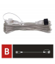 Oświetlenie łączone Standard - przedłużacz 10m, przeźroczysty, IP44 EMOS Lighting D1ZB02