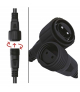 Oświetlenie łączone Standard - rozdzielacz 0,5m, czarny, IP44 EMOS Lighting D1ZB03