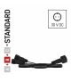 Oświetlenie łączone Standard - rozdzielacz 0,5m, czarny, IP44 EMOS Lighting D1ZB03