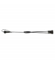 Oświetlenie łączone Standard - rozdzielacz 0,5m, czarny, IP44 EMOS Lighting D1ZB03