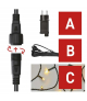 Oświetlenie łączone Standard - zestaw zasilacz + 100LED 10m ciepła biel, IP44, timer EMOS Lighting D1AW01