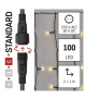 Oświetlenie łączone Standard - kurtyna 100 LED 1x2 m ciepła biel, IP44 EMOS Lighting D1EW01