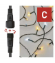 Oświetlenie łączone Standard - łańcuch 100 LED 10m ciepła + zimna biel, IP44 EMOS D1AN01